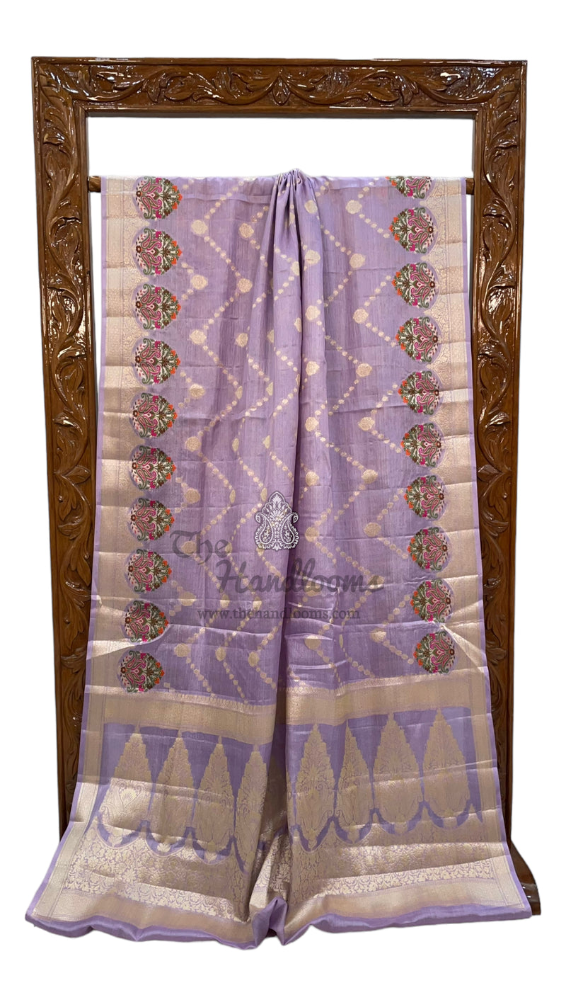 Pure Tussar Silk Handloom Banarasi Saree - The Handlooms