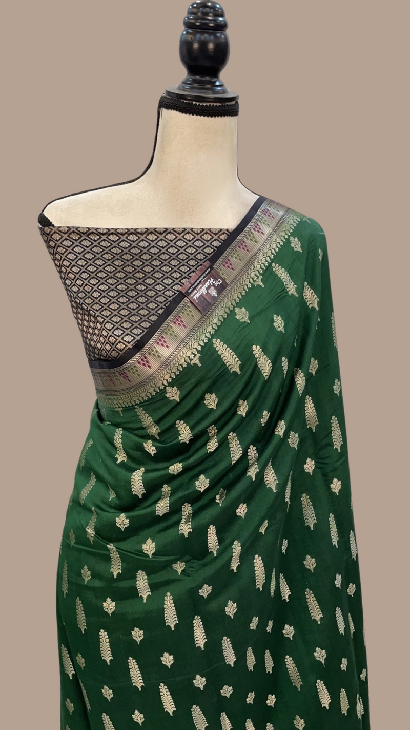 Pure Chiniya Silk Handloom Banarasi Saree - The Handlooms
