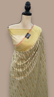 Pure Cotton Banarasi Handloom Saree - The Handlooms