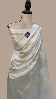 Pure Mango Silk Banarasi Handloom Saree - The Handlooms