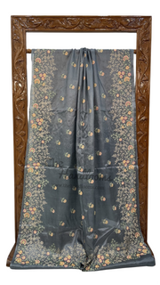 Tussar Silk Handloom Banarasi Saree With Chikankari - The Handlooms