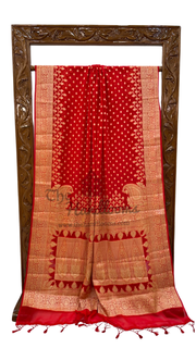 Pure Chiffon Khaddi Banarasi Saree - The Handlooms