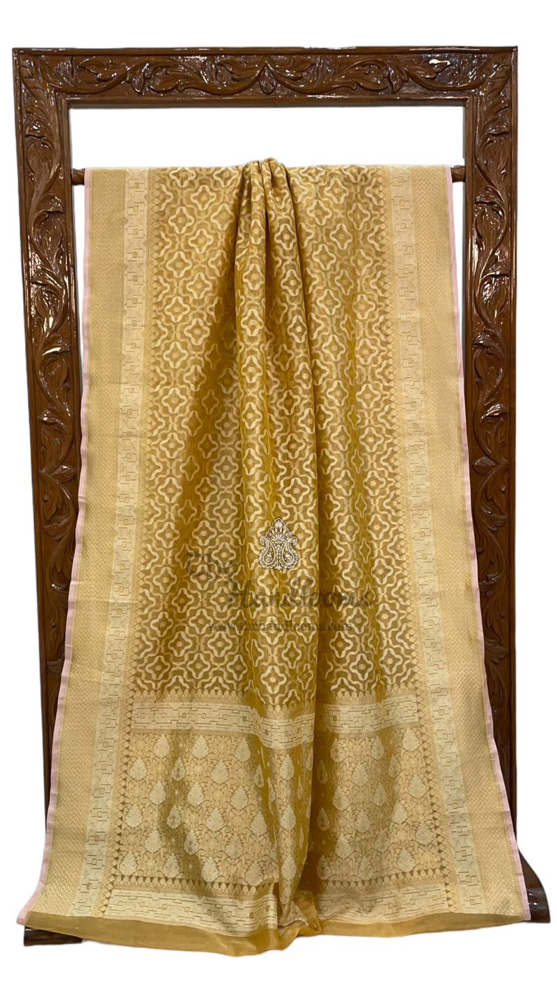 Pure Tissue Reshmi zari Banarasi Saree - The Handlooms