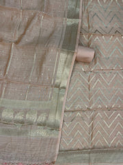 Pure Moonga Silk Banarasi Handloom Dress material - The Handlooms
