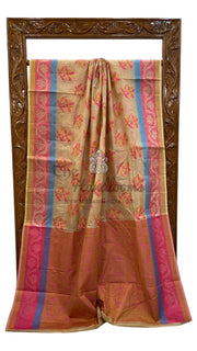 Pure Tussar Silk Handloom Banarasi Saree - The Handlooms