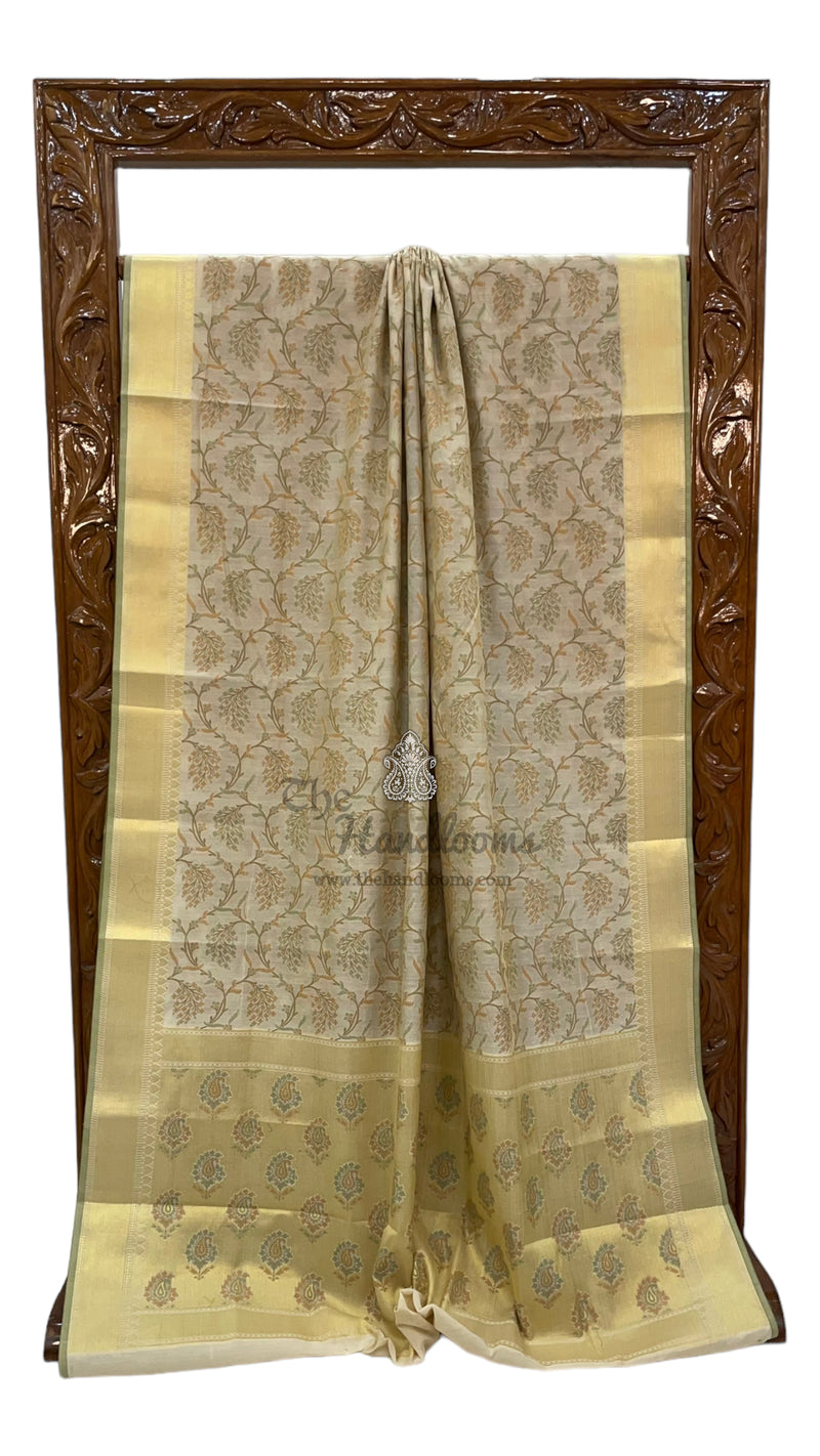 Pure Cotton Banarasi Handloom Saree - The Handlooms