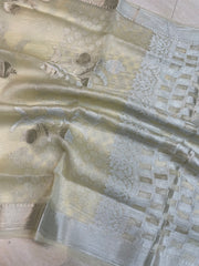 Pure Kora Handloom Banarasi Saree - The Handlooms