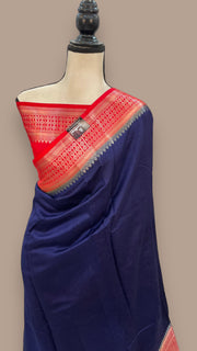 Pure Chiniya Silk Khaddi Handloom Banarasi Saree - The Handlooms