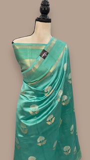 Pure Mango Silk Banarasi Handloom Saree - The Handlooms