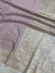 Moonga Georgette Handloom Banarasi Saree - The Handlooms