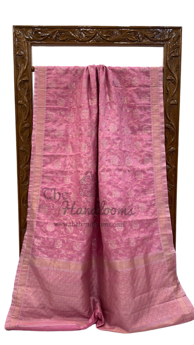 Pure Tussar Silk Handloom Banarasi Saree With Sona Roopa