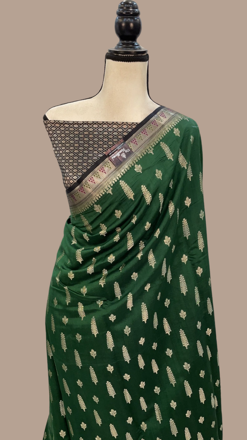 Pure Chiniya Silk Handloom Banarasi Saree - The Handlooms