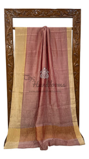 Pure Kora Tissue Crush Handloom Banarasi Saree - The Handlooms