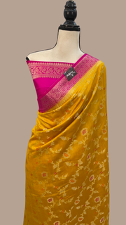 Pure Chiniya Silk Handloom Banarasi Saree - The Handlooms
