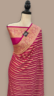 Pure Chiffon Khaddi Banarasi Saree - The Handlooms