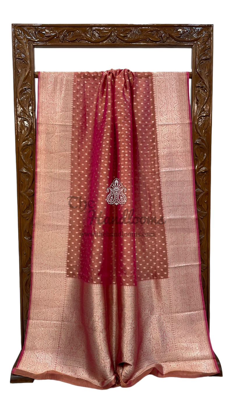 Pure Kora Tissue Handloom Banarasi Saree - The Handlooms