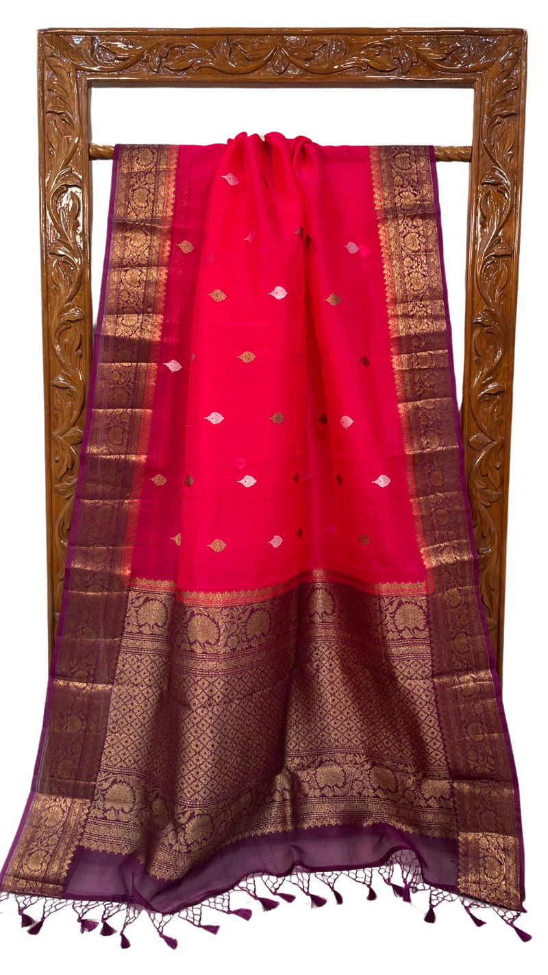 Pure Kora Handloom Banarasi Saree - The Handlooms