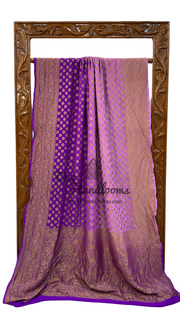 Khaddi Georgette Banarasi Saree -  Antique zari - The Handlooms
