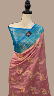 Pure Chiniya Silk Handloom Banarasi Saree - The Handlooms