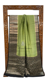 Pure Chiniya Silk Khaddi Handloom Banarasi Saree - The Handlooms