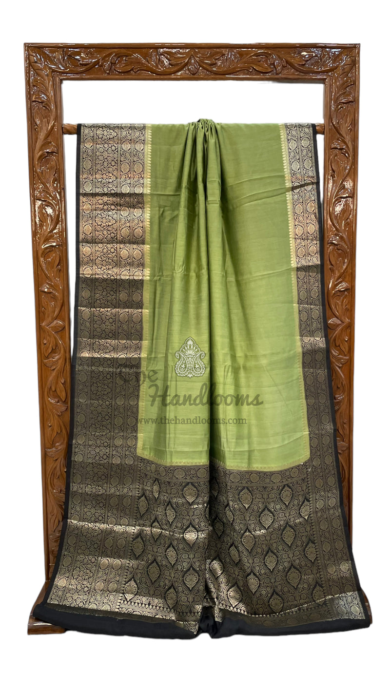Pure Chiniya Silk Khaddi Handloom Banarasi Saree - The Handlooms