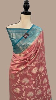 Pure Chiniya Silk Handloom Banarasi Saree - The Handlooms