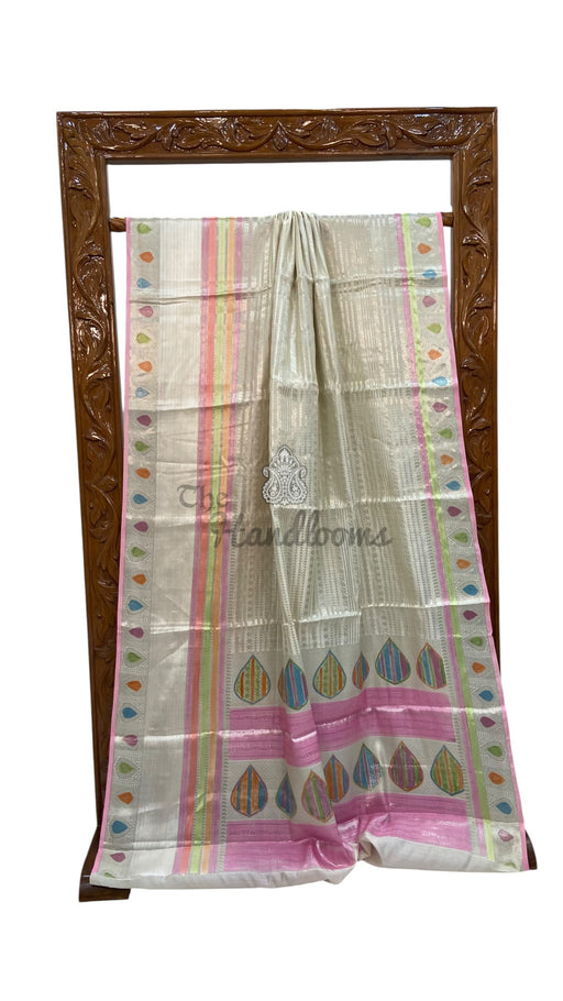 Pure Mango Silk Banarasi Handloom Saree - The Handlooms