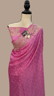 Tussar Silk Handloom Banarasi Saree With Chikankari - The Handlooms