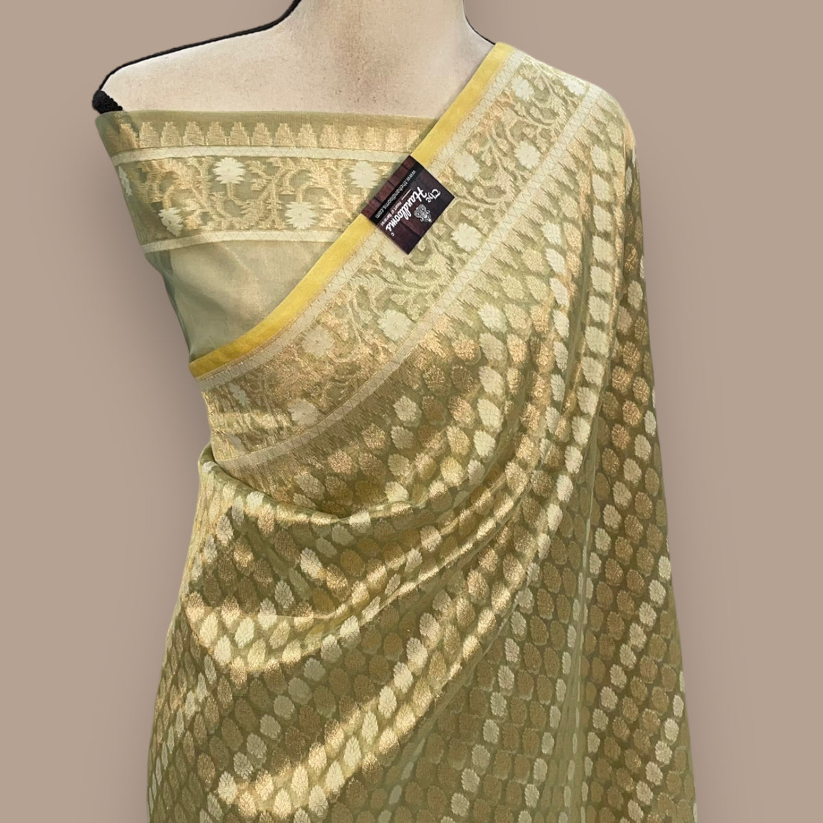 Pure Tissue Reshmi zari Banarasi Saree main image 1
