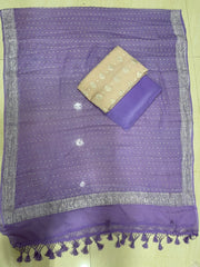 Pure Khaddi Georgette Banarasi Dress material - The Handlooms