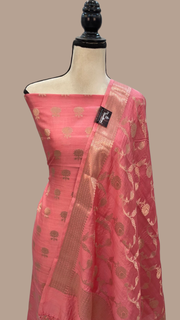 Pure Chiniya Silk Handlooms Banarasi Dress material - The Handlooms