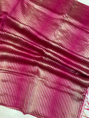 Pure tissue Chanderi Handloom Banarasi Saree - The Handlooms