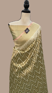 Pure Tissue Reshmi zari Banarasi Saree - The Handlooms