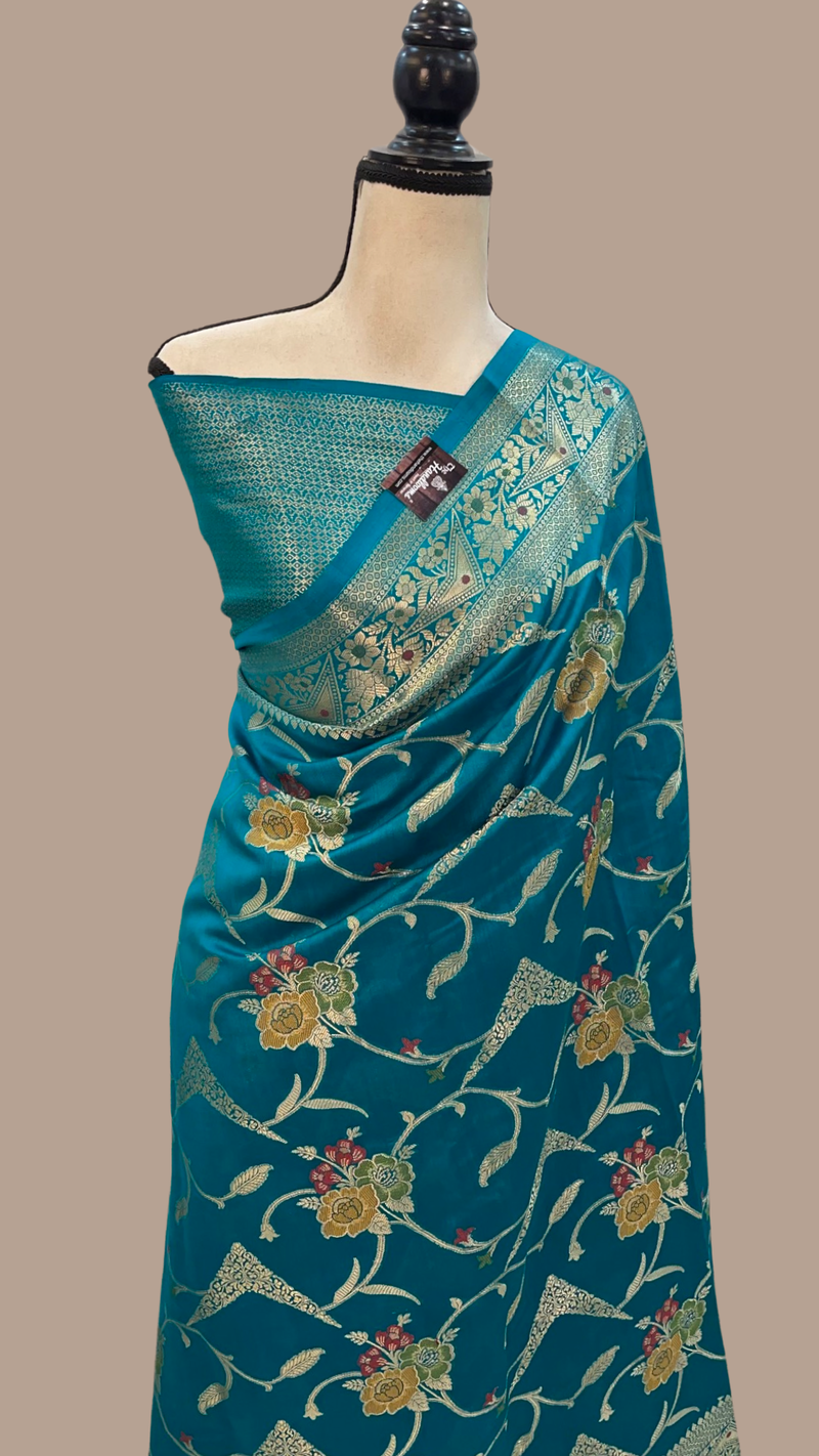 Pure Chiniya Silk Handloom Banarasi Saree - The Handlooms