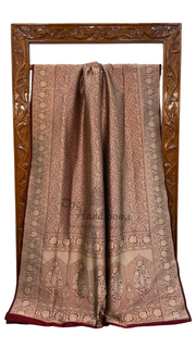 Pure Katan Silk Banarasi Handloom Saree - Tanchui Brocade - The Handlooms