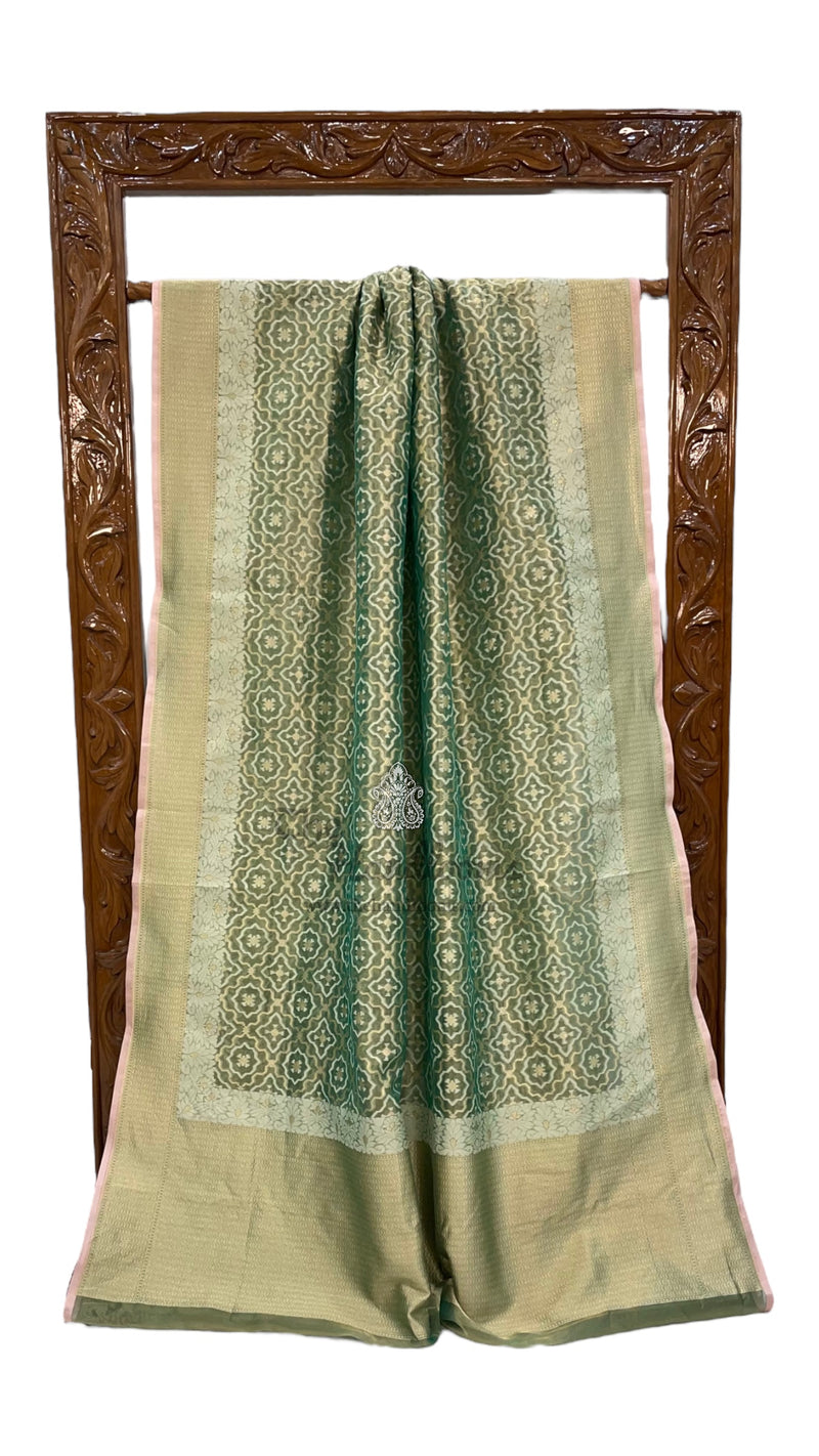 Pure Tissue Reshmi zari Banarasi Saree - The Handlooms