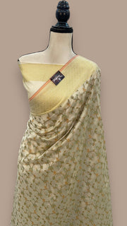 Pure Cotton Banarasi Handloom Saree - The Handlooms