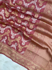 Pure Katan Silk Banarasi kadua jangla dupatta - The Handlooms