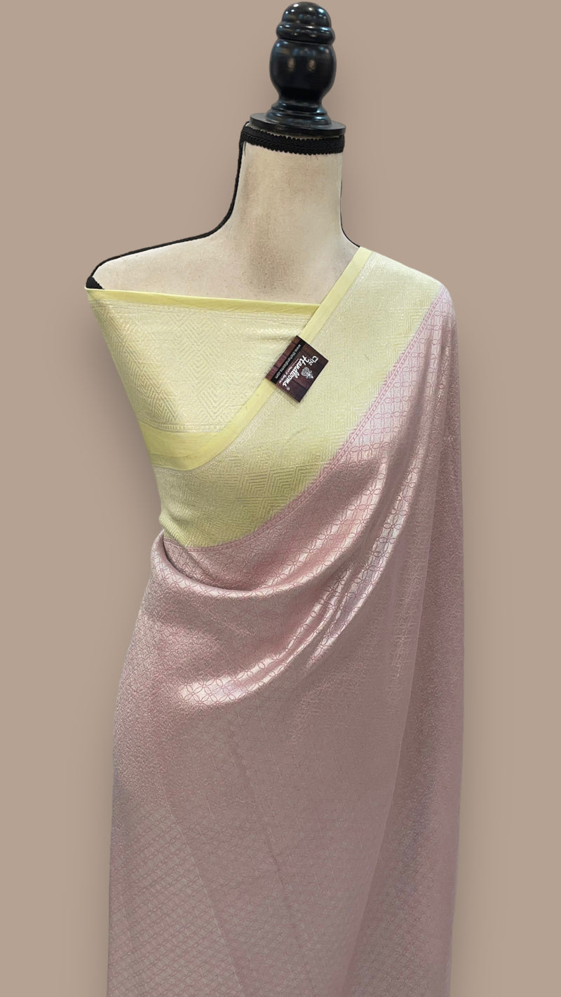 Pure Mashru Silk Banarasi Handloom Saree - The Handlooms