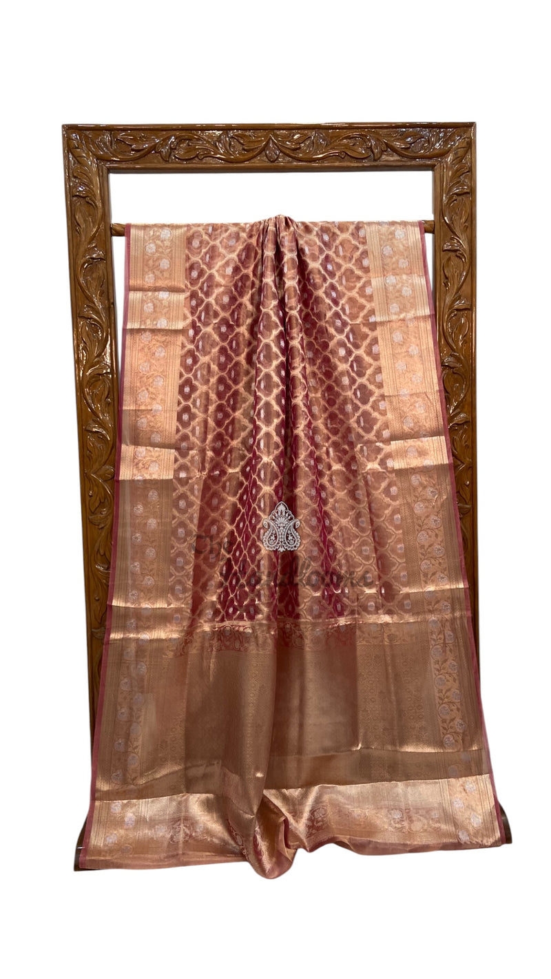Pure Kora Tissue Silk Handloom Banarasi Saree