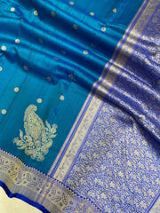 Pure Tussar Silk Handloom Banarasi Saree - The Handlooms