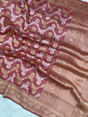 Pure Katan Silk Banarasi kadua jangla dupatta - The Handlooms