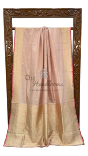 Pure Katan Silk Banarasi Handloom Saree - All over Kadua motifs With Meenakari - The Handlooms
