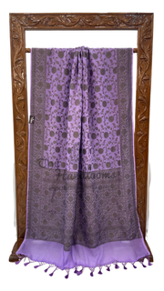 Khaddi Georgette Banarasi Saree -  Antique zari - The Handlooms