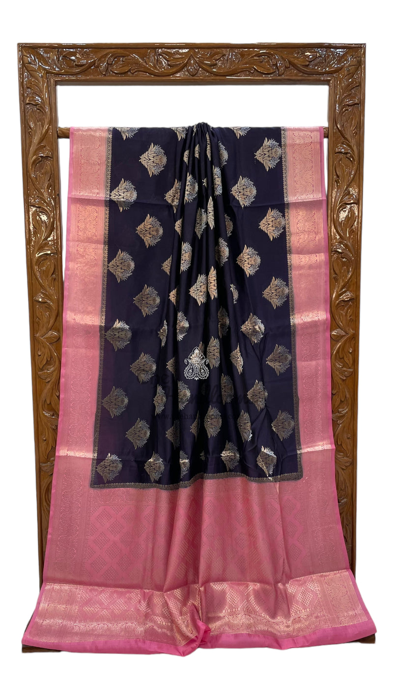 Pure Mango Silk Banarasi Handloom Saree - The Handlooms
