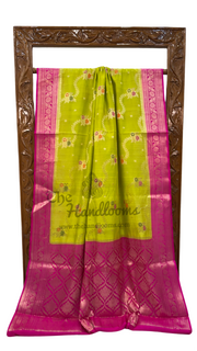 Pure Chiniya Silk Handloom Banarasi Saree - The Handlooms