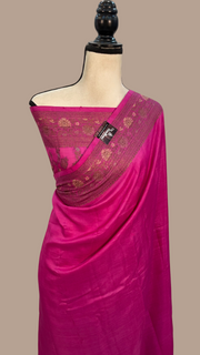 Pure Butter Crepe Banarasi Saree - The Handlooms