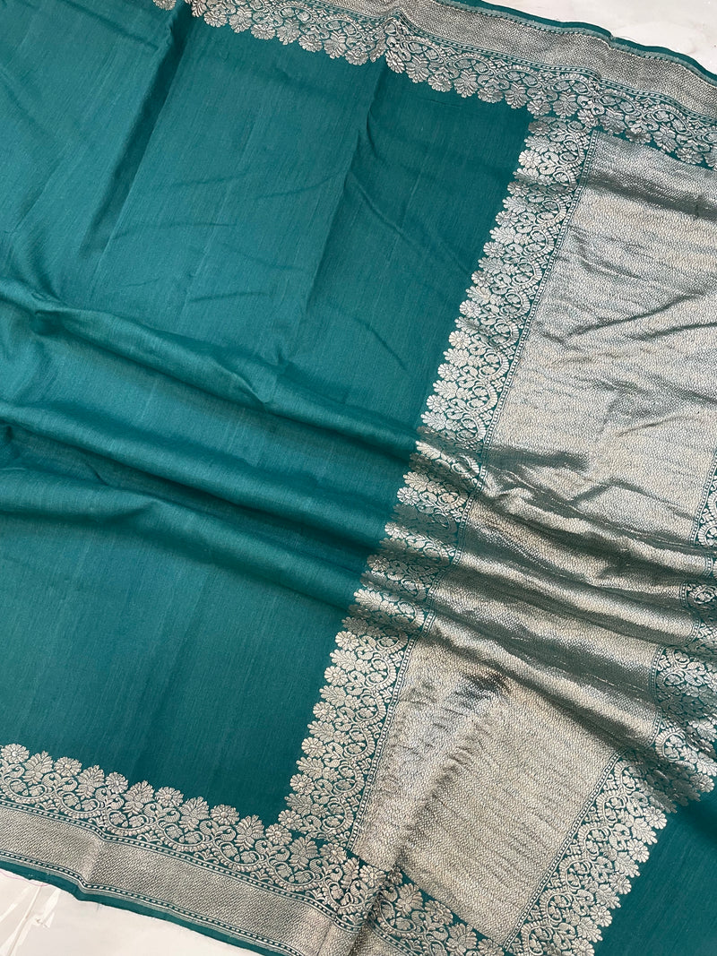 Moonga Georgette Handloom Banarasi Saree - The Handlooms