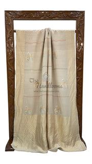 Tussar Georgette Handloom Banarasi Saree - The Handlooms