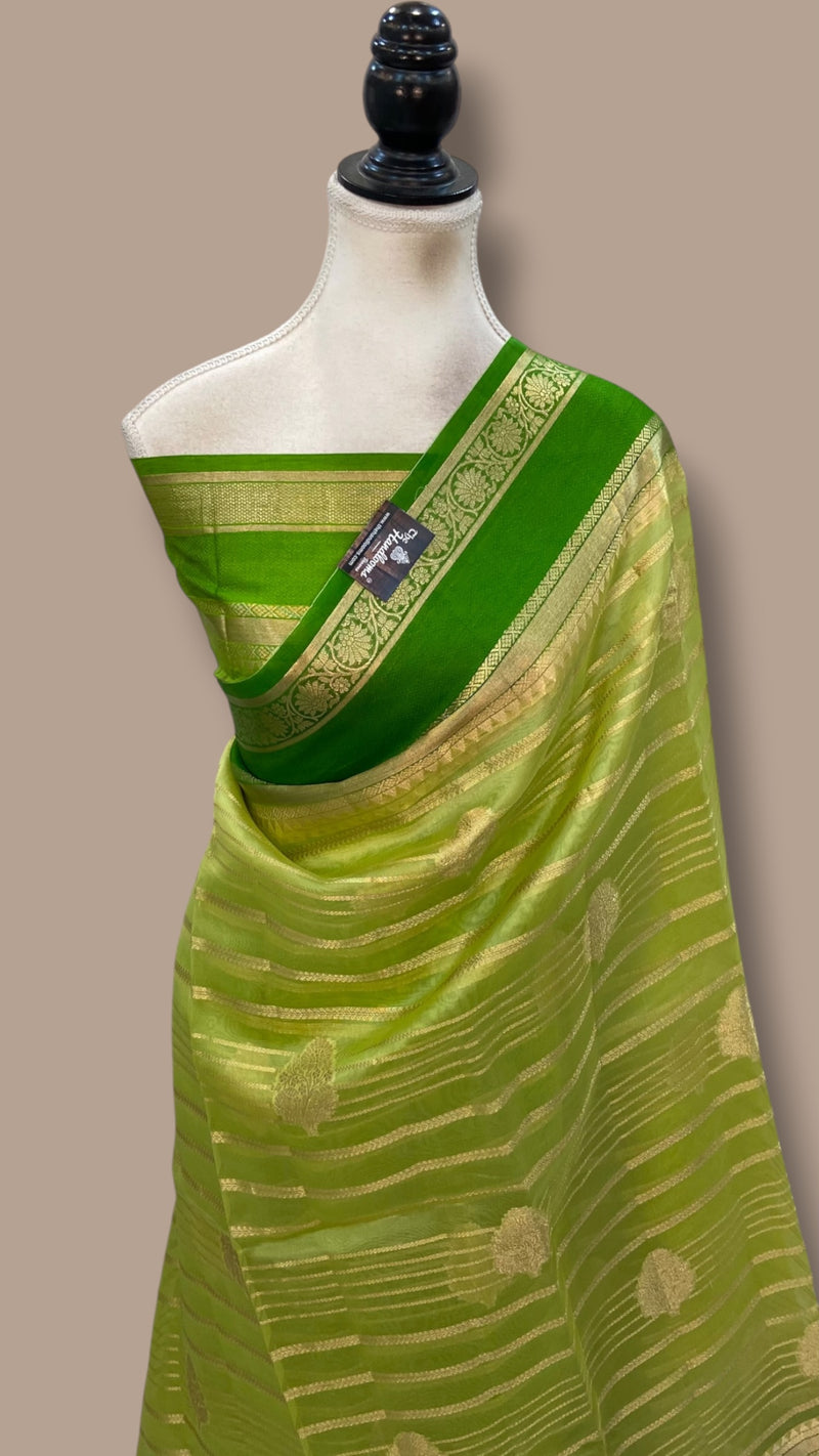 Pure Kora Silk Handloom Banarasi Saree
